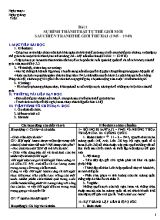 Giáo án Lịch sử lớp 12 - Chương trình cả năm - Năm học 2013-2014 - Võ Thu Hà